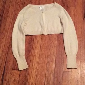 Jacadi white cardigan.